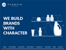 Tablet Screenshot of fenwickbrands.com